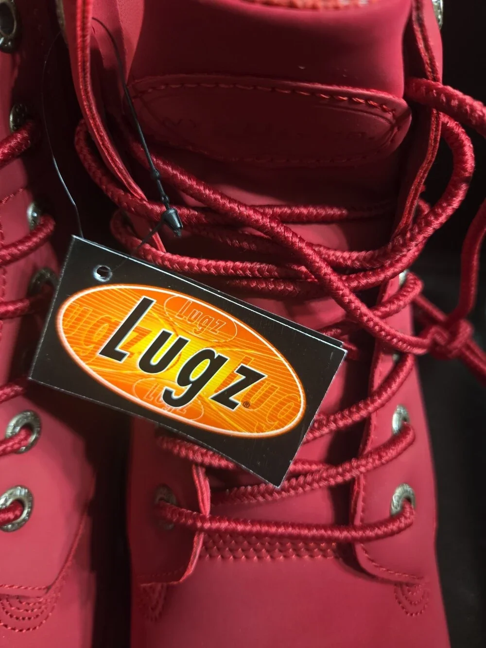 Lugz Red Lace Up Work Boots Men's Size 10.5 - New